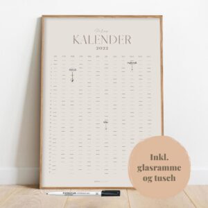 Kalender 2022 egetræ & beige